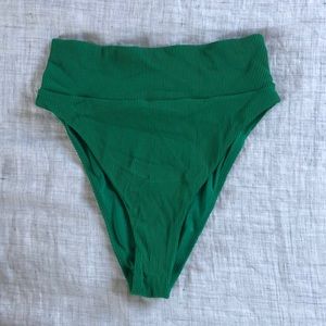 Aerie Green High Cut Cheeky swim bottoms - small